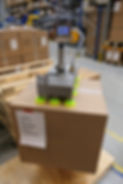 Electric ezzFLOWsmart balancer on an assembly line