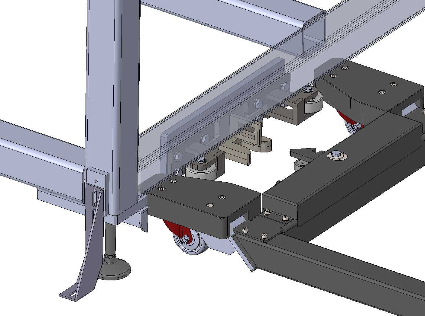 Hebehilfe ezzLIFTmaster beim Beladen einer Werkzeugmaschine