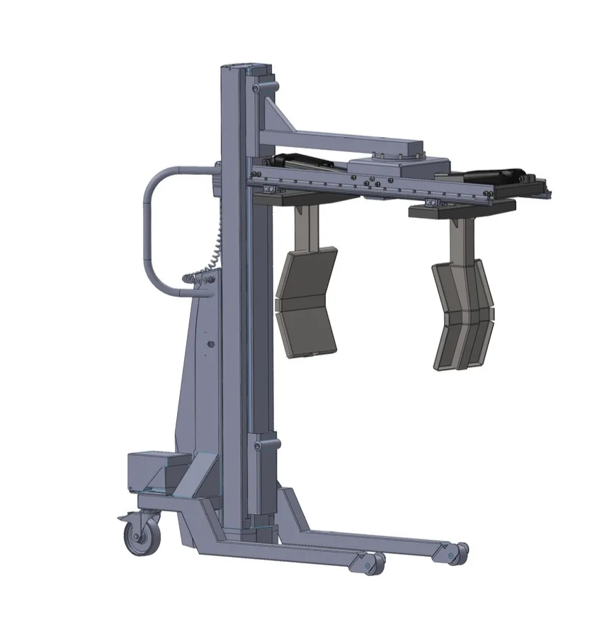 Load handling attachment designed to grip a cable drum from above