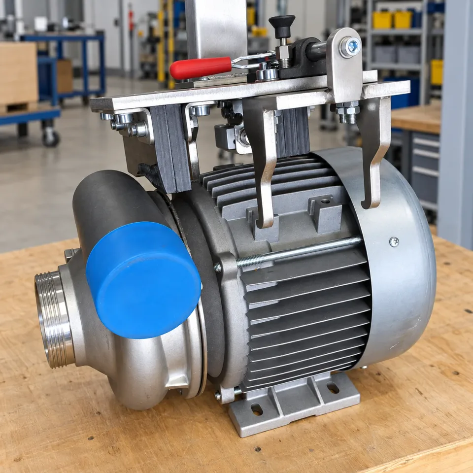 Lifting attachment on an electric motor